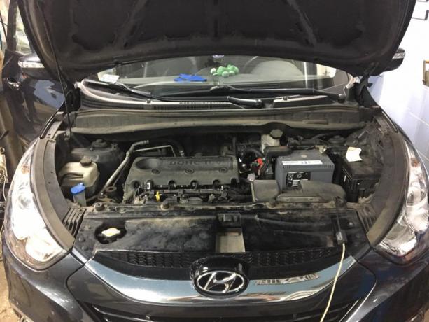 instalacja gazowa Hyundai ix35 pod maską